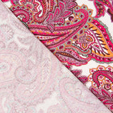 Fuchsia Paisley Kreppstich - Ribes y Casals