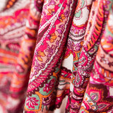Fuchsia Paisley Kreppstich - Ribes y Casals