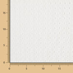 Gestickter Schweizer Stickereistoff Gebrochenes Weißes Quadrat - Ribes y Casals