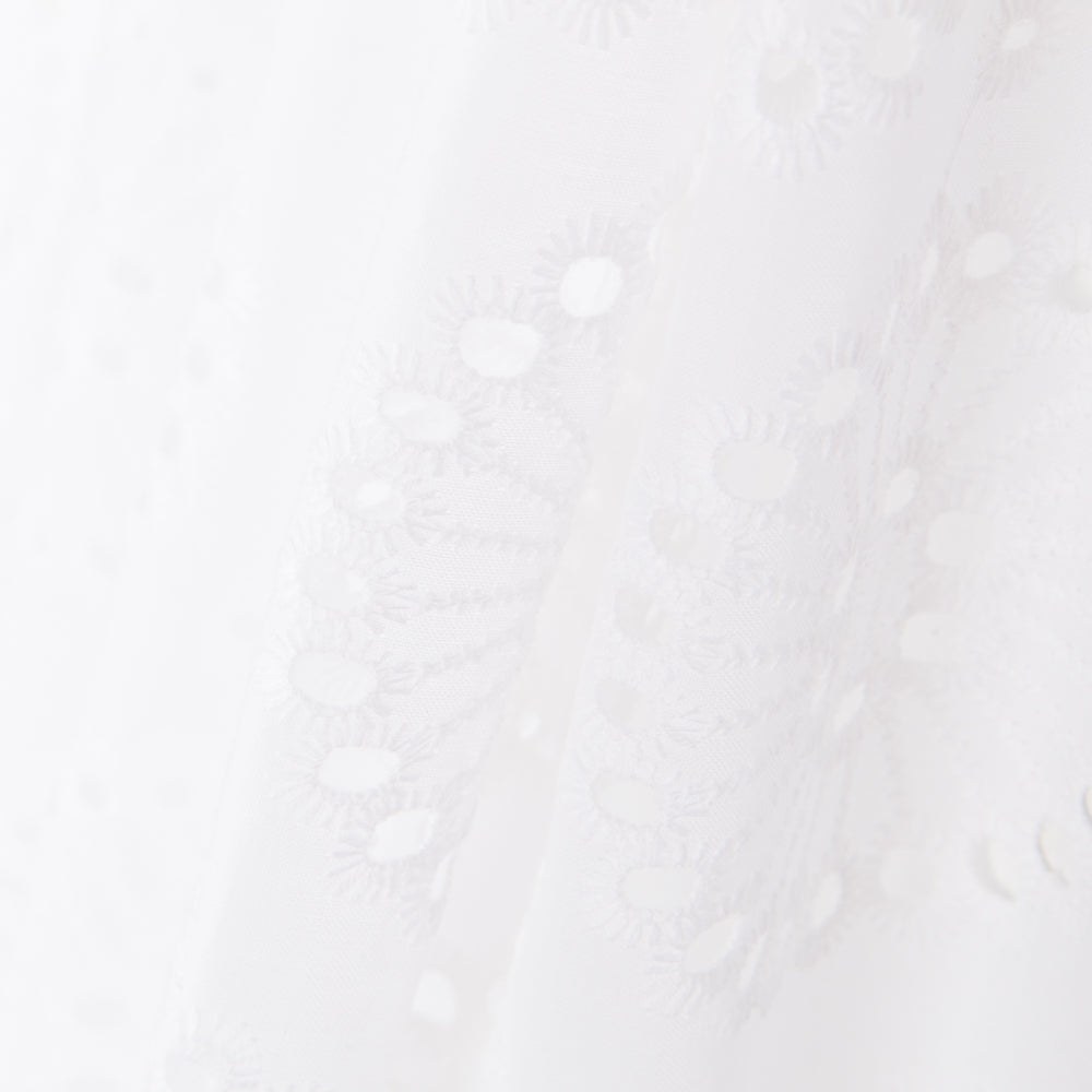 Stickereistoff Swiss Embroidery Maxi Flower Weiß - Ribes y Casals