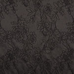 Brokat-Blumen-Stoff Schwarz - Ribes y Casals