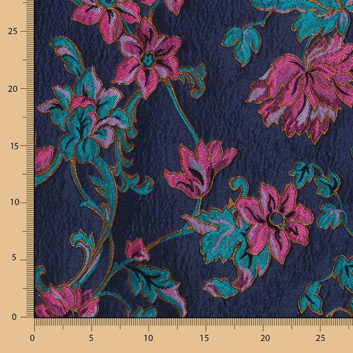 Fuchsia Blumen Brokat - Ribes y Casals