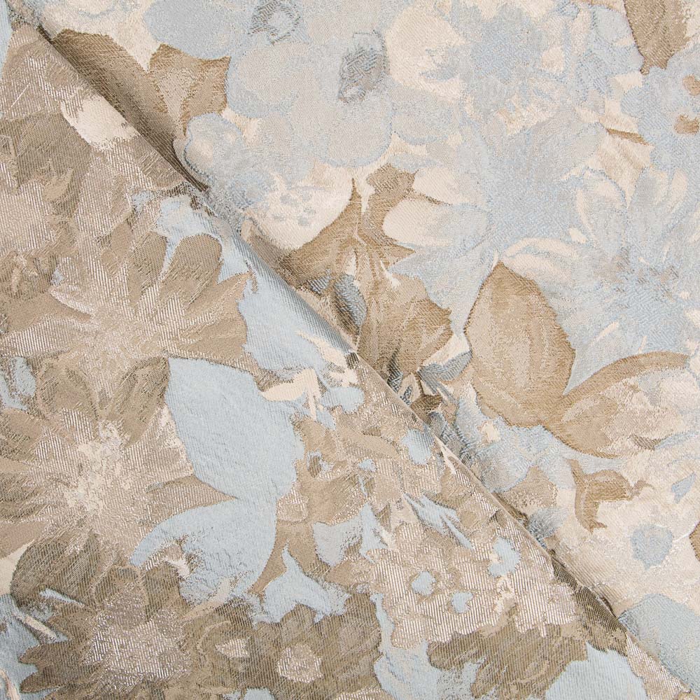 Beige Blumenbrokat - Ribes y Casals