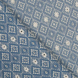 Cotton Denim Mosaik-Stickerei - Ribes y Casals
