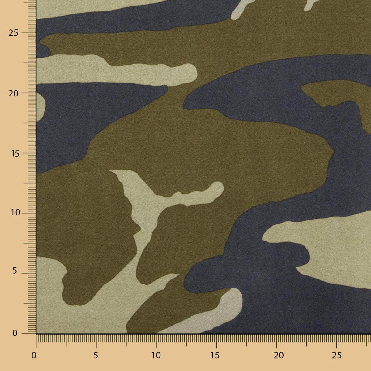 Viskose Satin Camouflage - Ribes y Casals