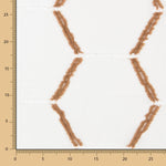 Geometrischer Fantasy Vorhangstoff Braun - Ribes y Casals