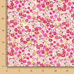 Fuchsia Garten Krepp Stoff - Ribes y Casals