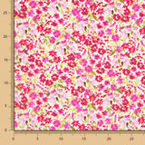 Fuchsia Garten Krepp Stoff - Ribes y Casals
