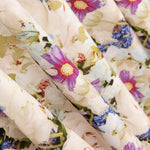 Viskose Blumen Ecru - Ribes y Casals