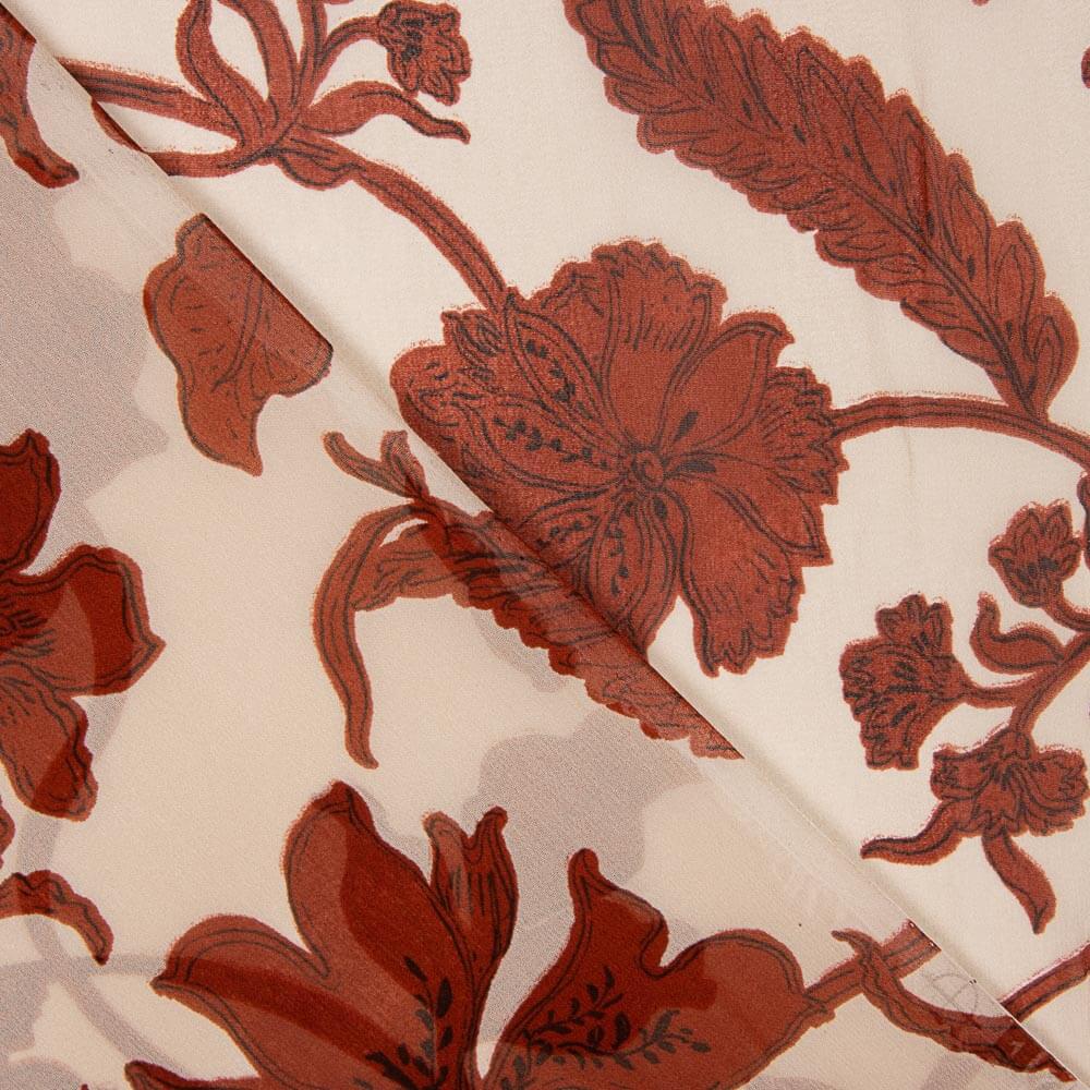 Polyester-Gaze Flor Grana - Ribes y Casals