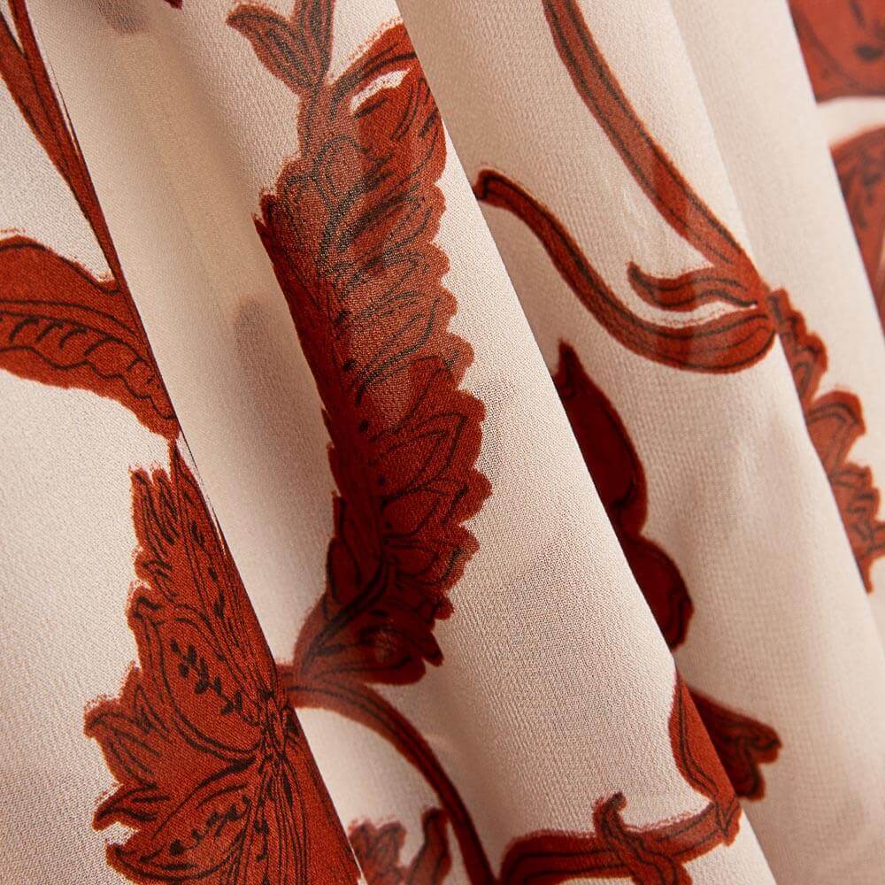 Polyester-Gaze Flor Grana - Ribes y Casals