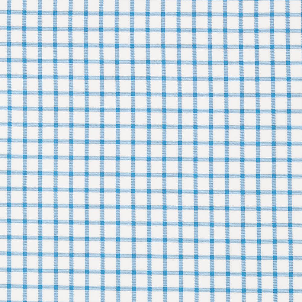 Blau karierter Twill - Ribes y Casals