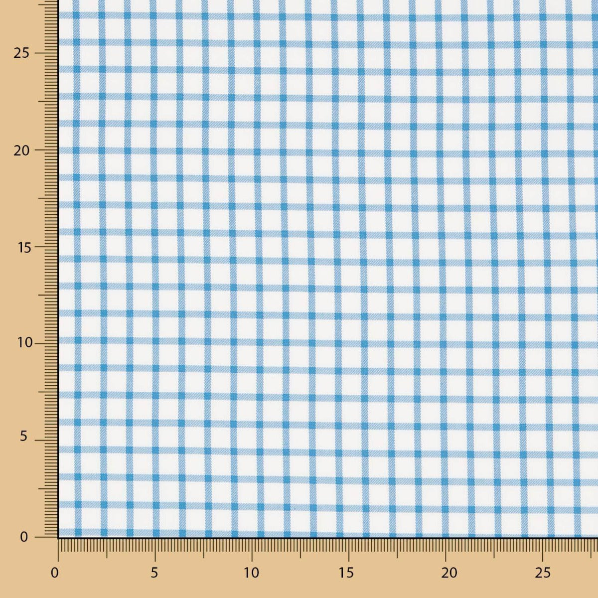 Blau karierter Twill - Ribes y Casals