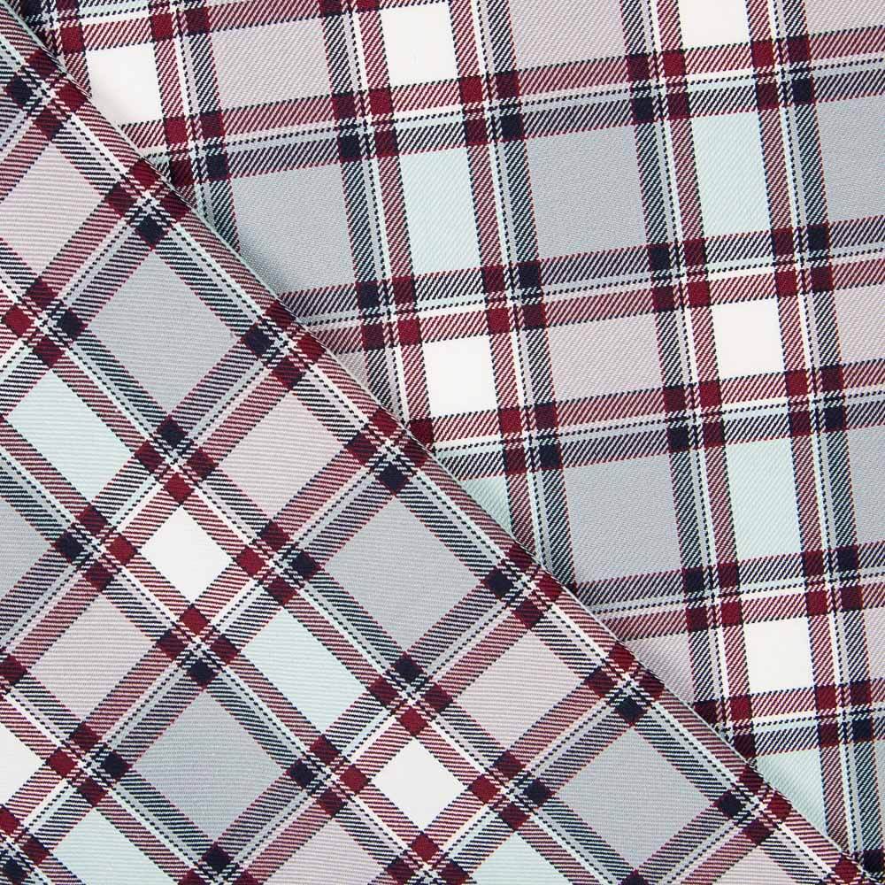Türkis karierter Twill - Ribes y Casals