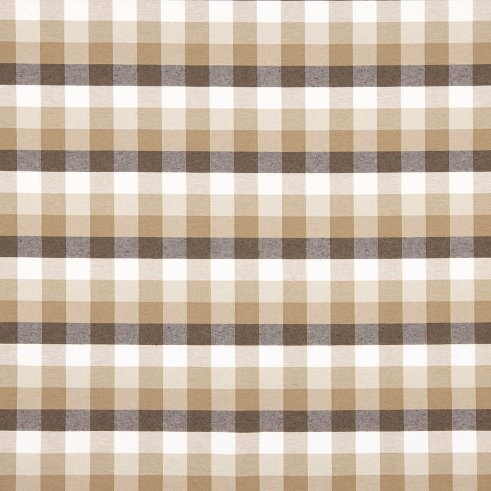 Beige karierte Teflon-Tischdecken - Ribes y Casals