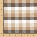 Beige karierte Teflon-Tischdecken - Ribes y Casals