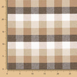 Beige karierte Teflon-Tischdecken - Ribes y Casals