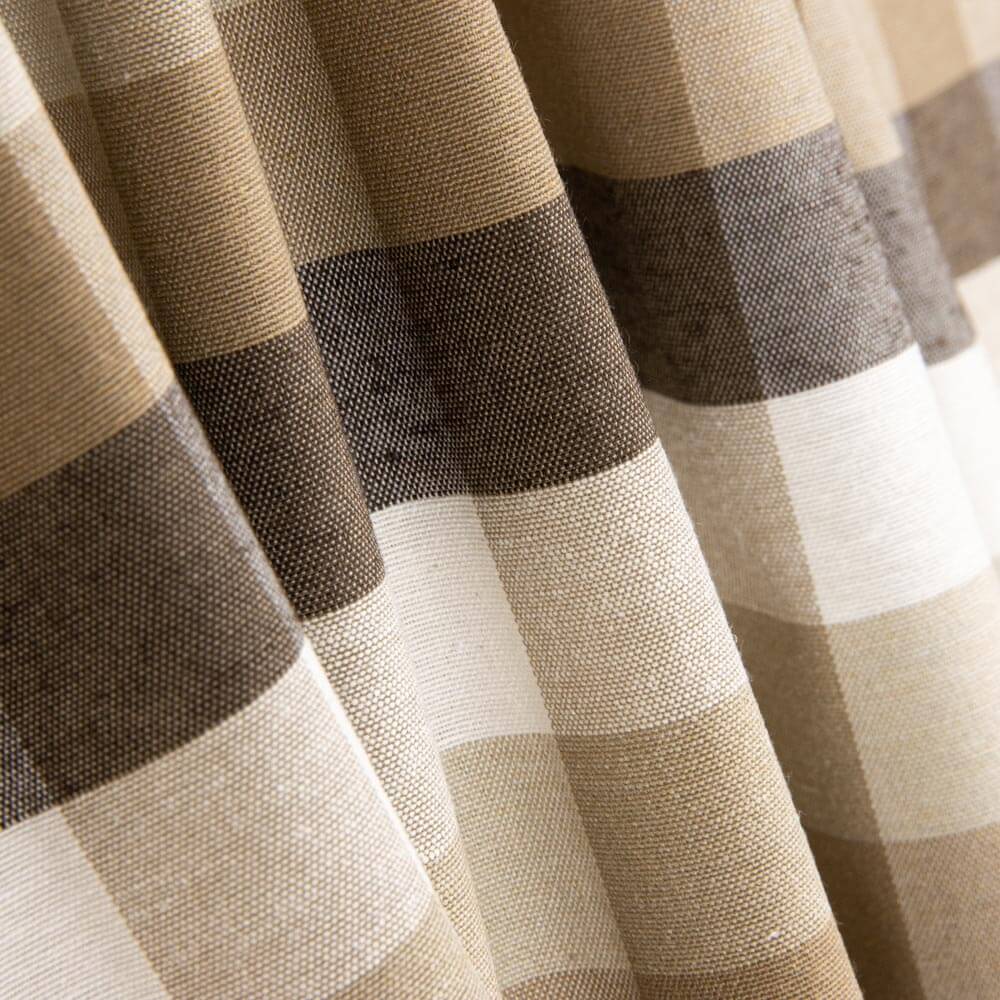 Beige karierte Teflon-Tischdecken - Ribes y Casals