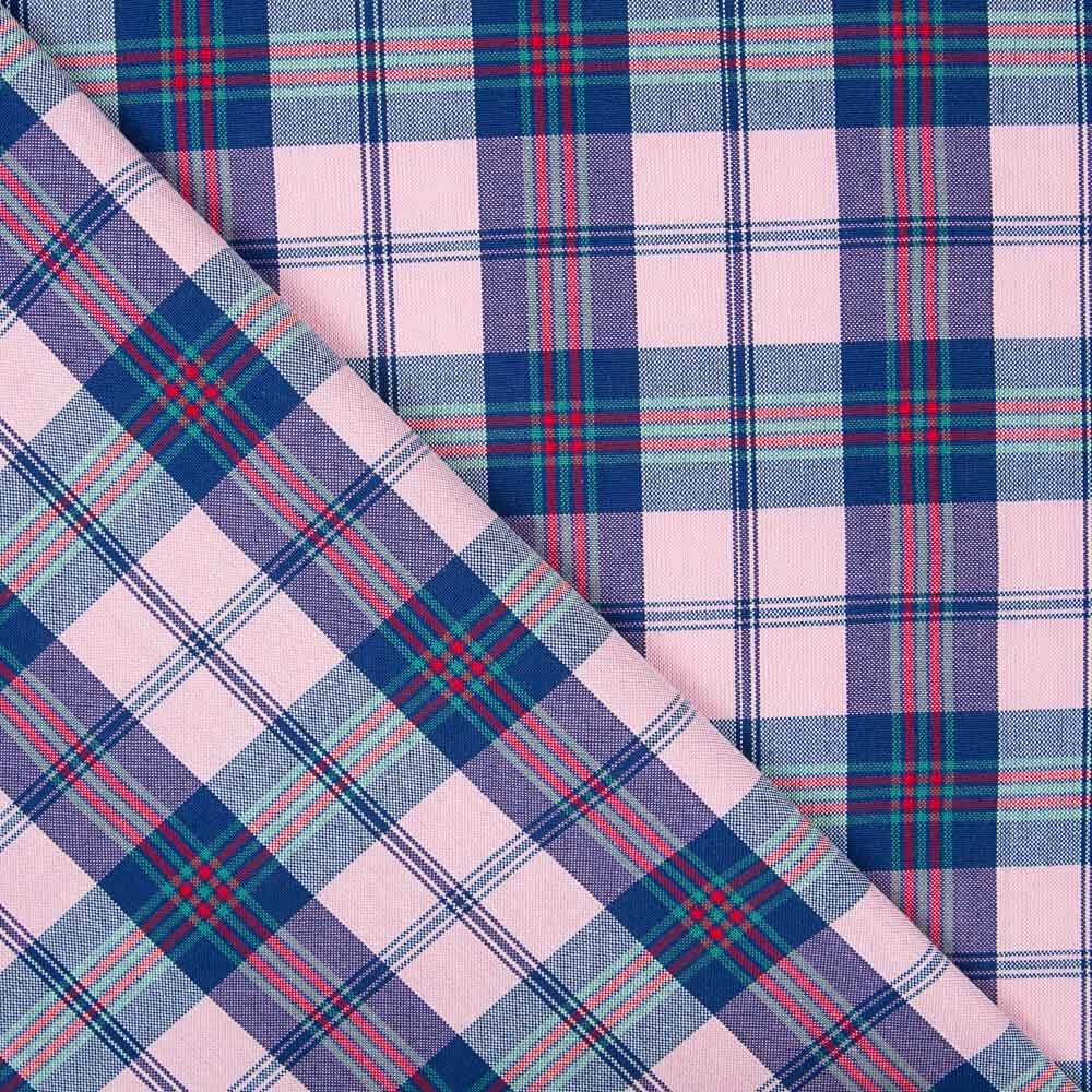Twill-Quadrate Bicolour Pink - Ribes y Casals