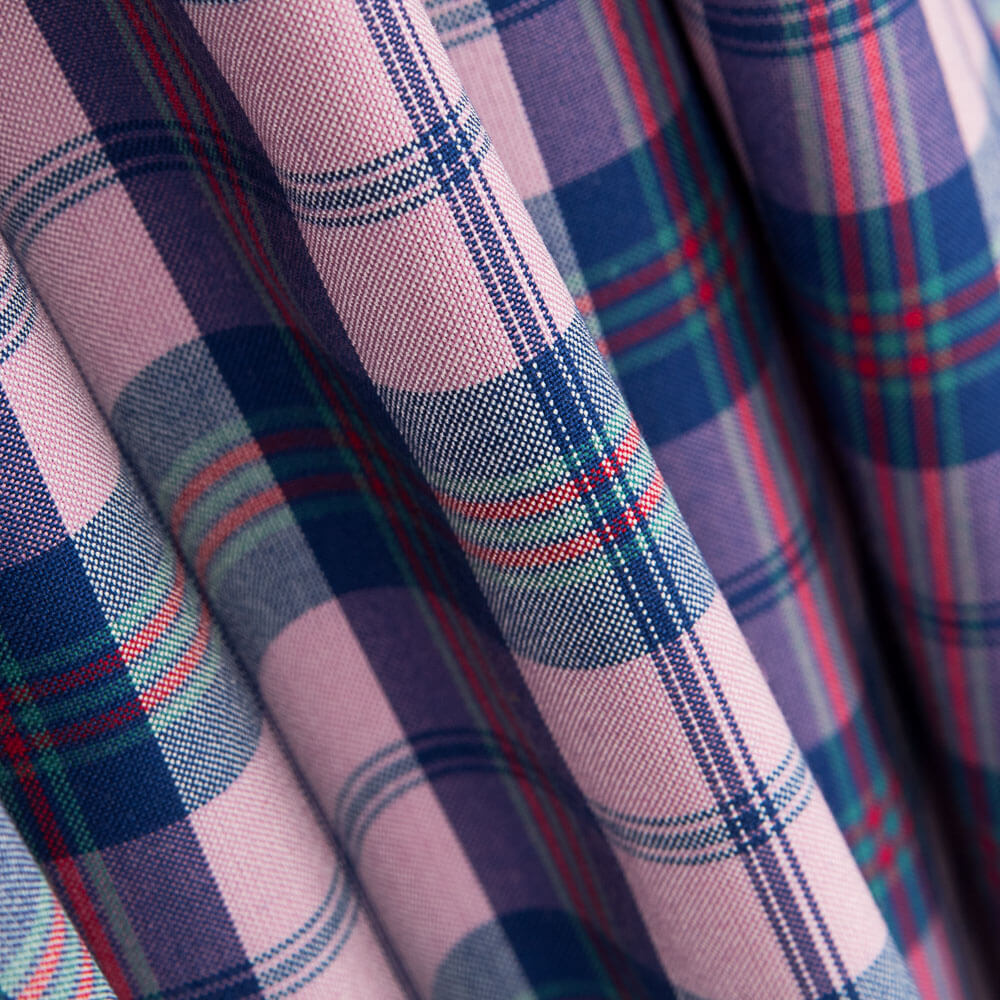 Twill-Quadrate Bicolour Pink - Ribes y Casals