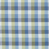 Twill Plaid Blau Grün - Ribes y Casals