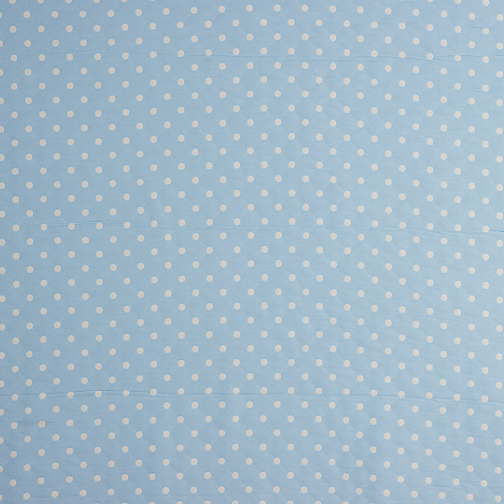 Jacquard Reversible Polka Dots Blau - Ribes y Casals