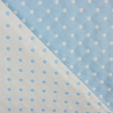 Jacquard Reversible Polka Dots Blau - Ribes y Casals