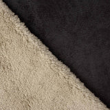 Wildleder-Borreguito Double Face Stoff Schwarz - Ribes y Casals