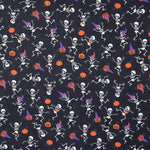 Baumwoll-Popeline Skelette Halloween - Ribes y Casals