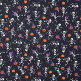 Baumwoll-Popeline Skelette Halloween - Ribes y Casals