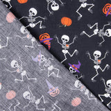 Baumwoll-Popeline Skelette Halloween - Ribes y Casals