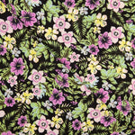 Polyester-Krepp, geblümt, rosa - Ribes y Casals