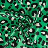 Grüner Satin mit Leopardenmuster - Ribes y Casals