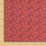 Satin Floral Print Rot - Ribes y Casals