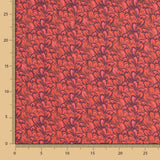 Satin Floral Print Rot - Ribes y Casals