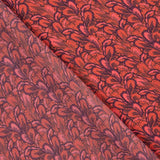 Satin Floral Print Rot - Ribes y Casals