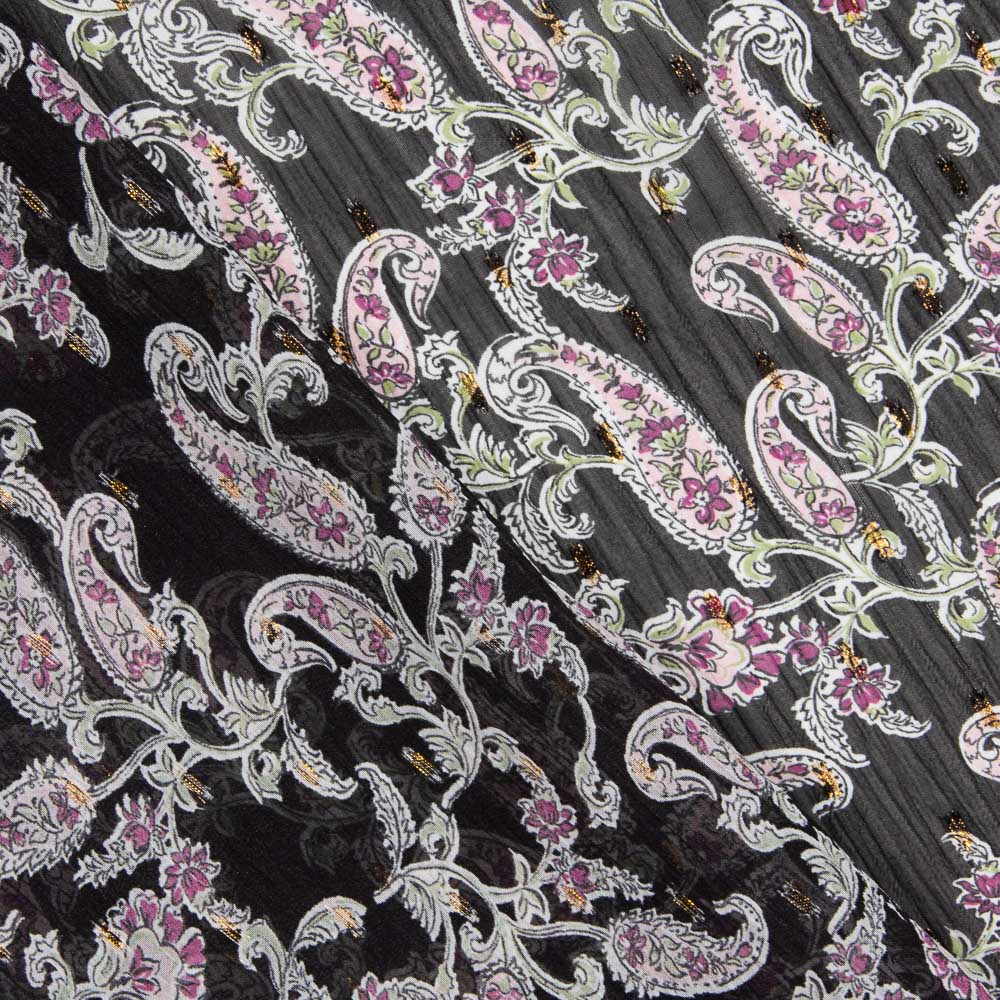 Paisley Gaze Schwarz - Ribes y Casals
