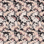 Twill Spandex Blume Schwarzer Hintergrund - Ribes y Casals