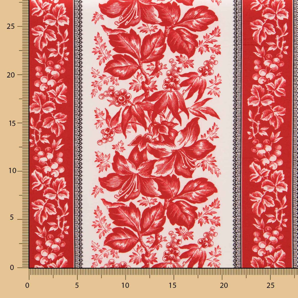 Aufnäher Americano Bayadera Floral Rot - Ribes y Casals