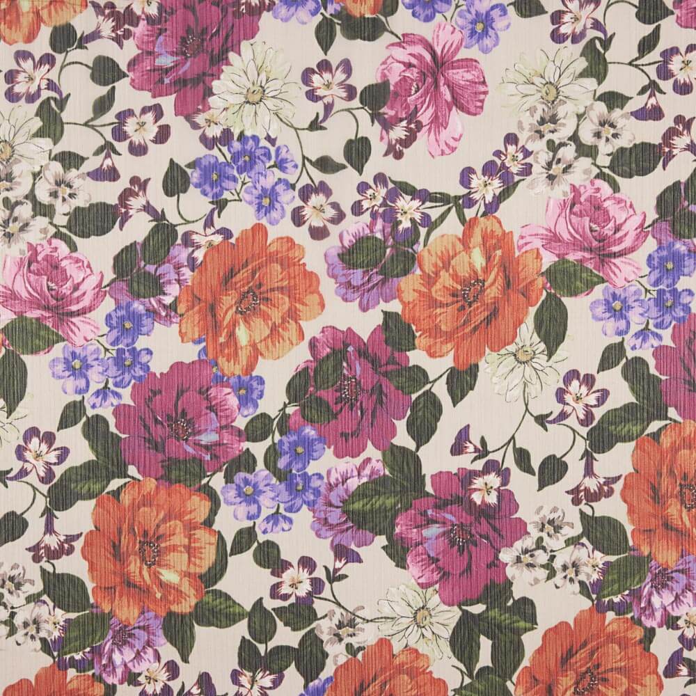 Polyester Floral Cretonne Gaze - Ribes y Casals