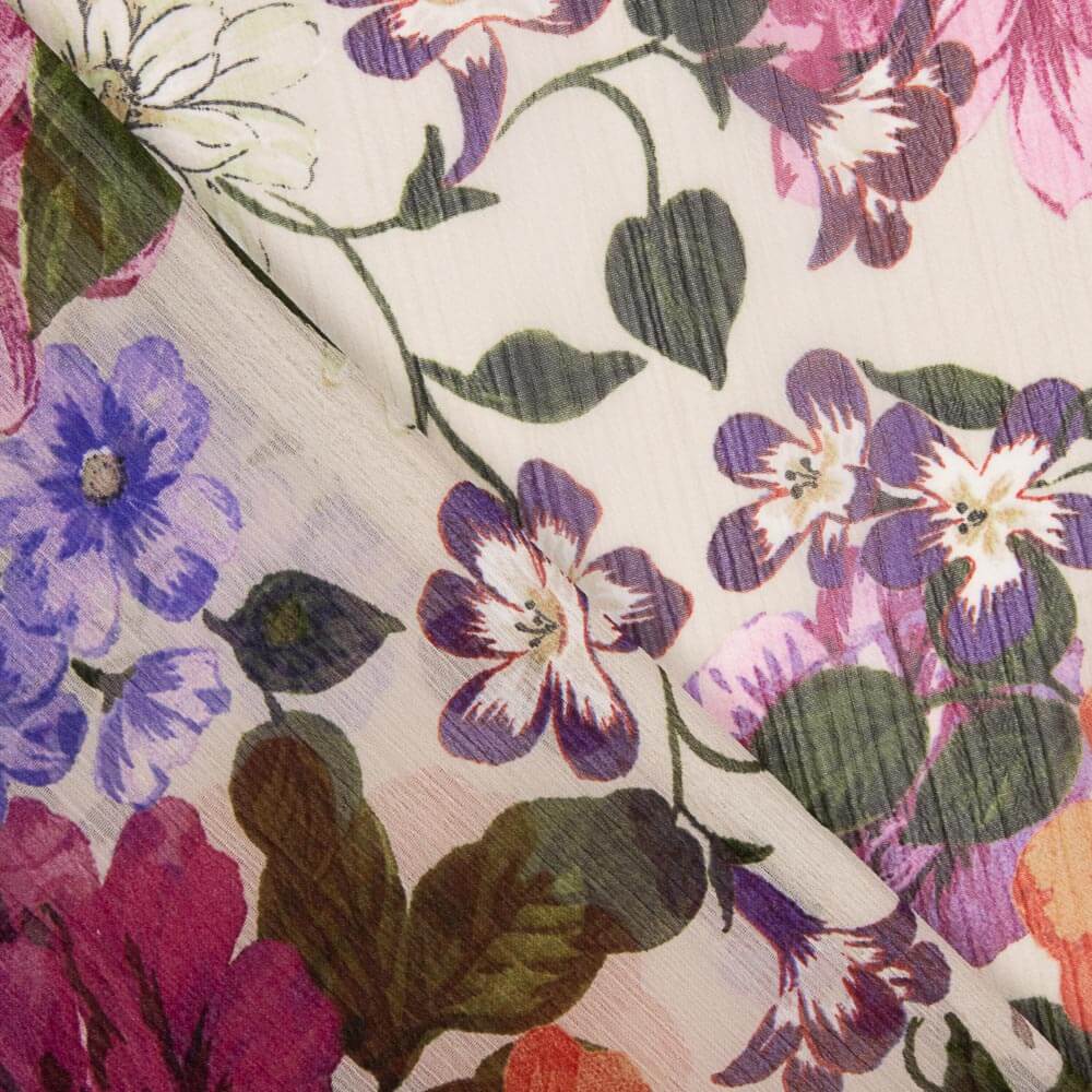 Polyester Floral Cretonne Gaze - Ribes y Casals