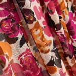 Polyester Gaze Blumen Fuchsia - Ribes y Casals