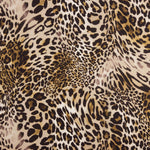 Georgette Leopard Print Braun - Ribes y Casals