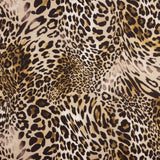 Georgette Leopard Print Braun - Ribes y Casals