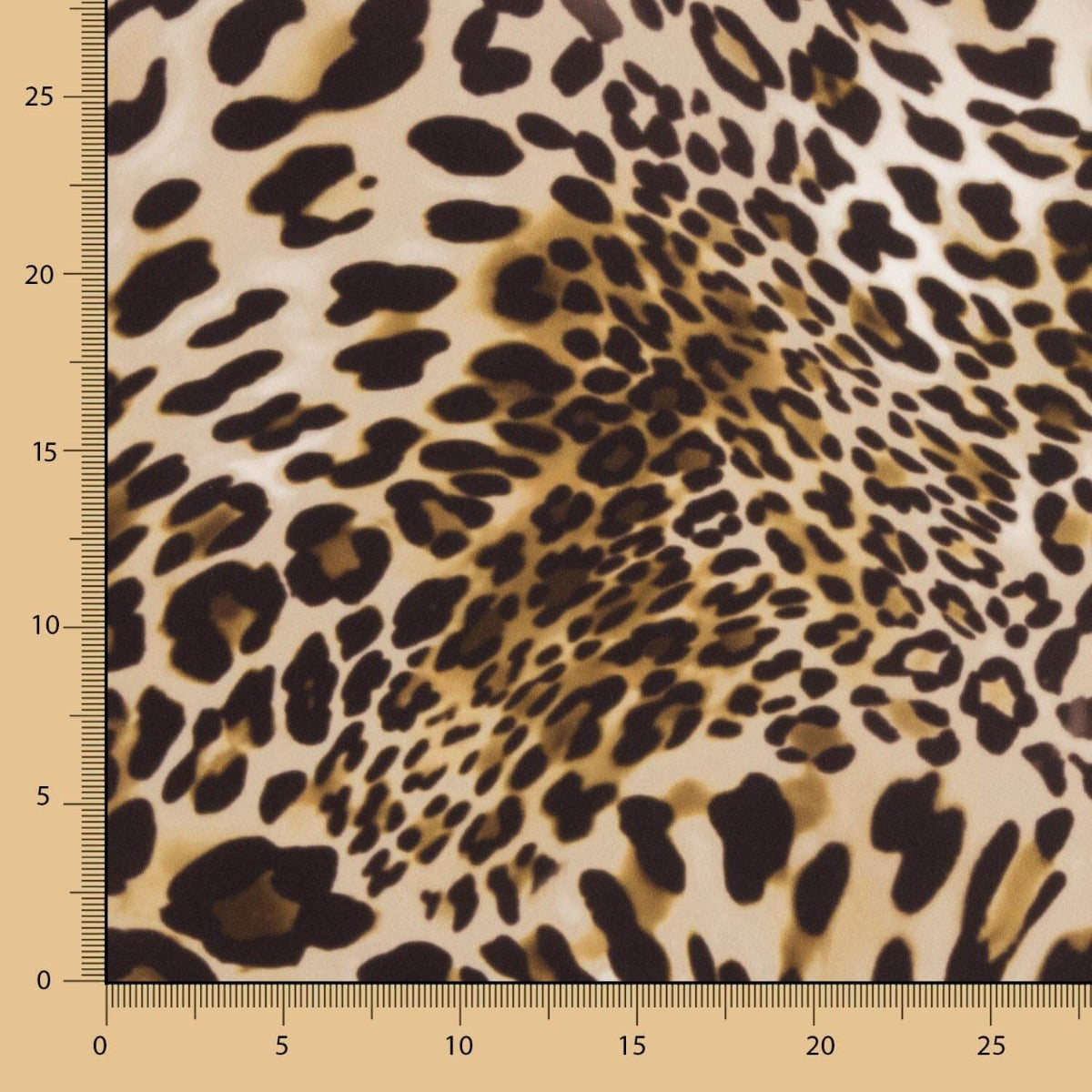 Georgette Leopard Print Braun - Ribes y Casals