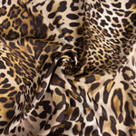 Georgette Leopard Print Braun - Ribes y Casals