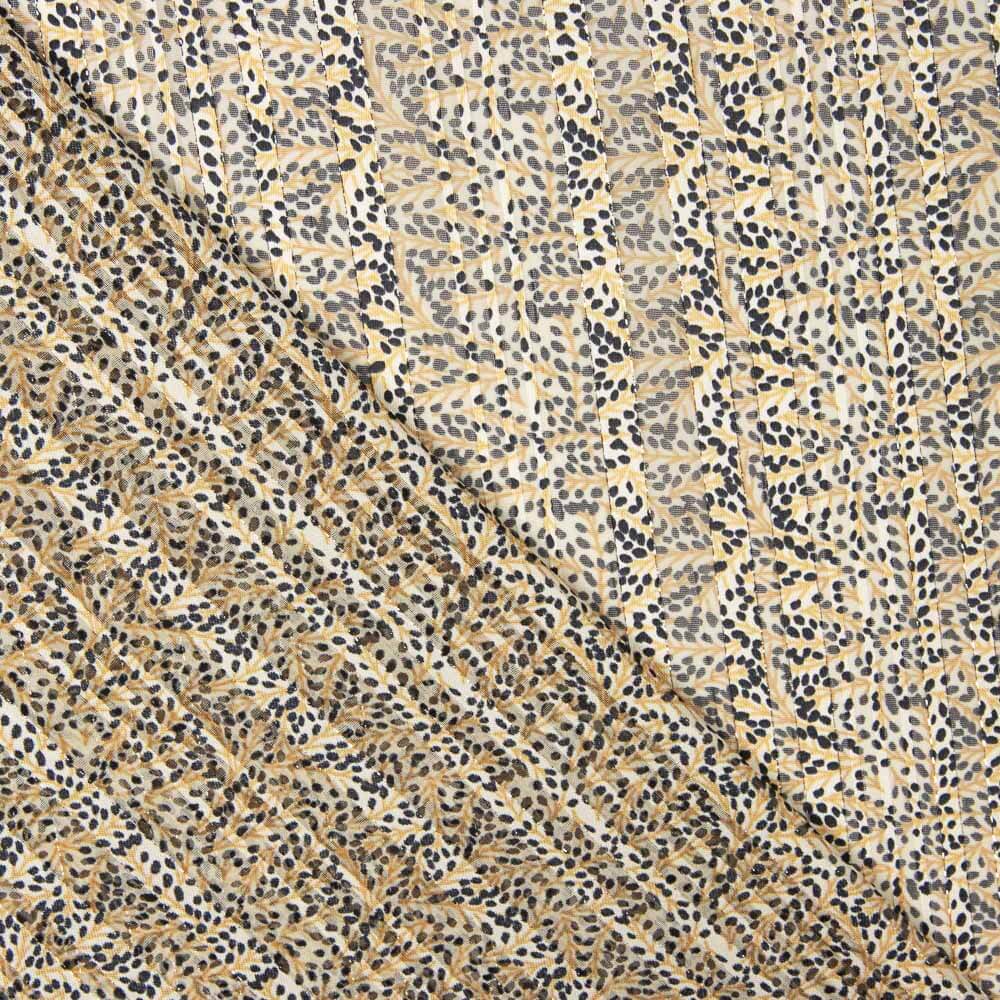 Beige gesprenkelte Lurexgaze - Ribes y Casals
