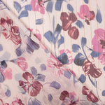 Hellrosa Blumen-Lurex-Gaze - Ribes y Casals
