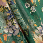 Polyester Gaze Grün Gartenblume - Ribes y Casals