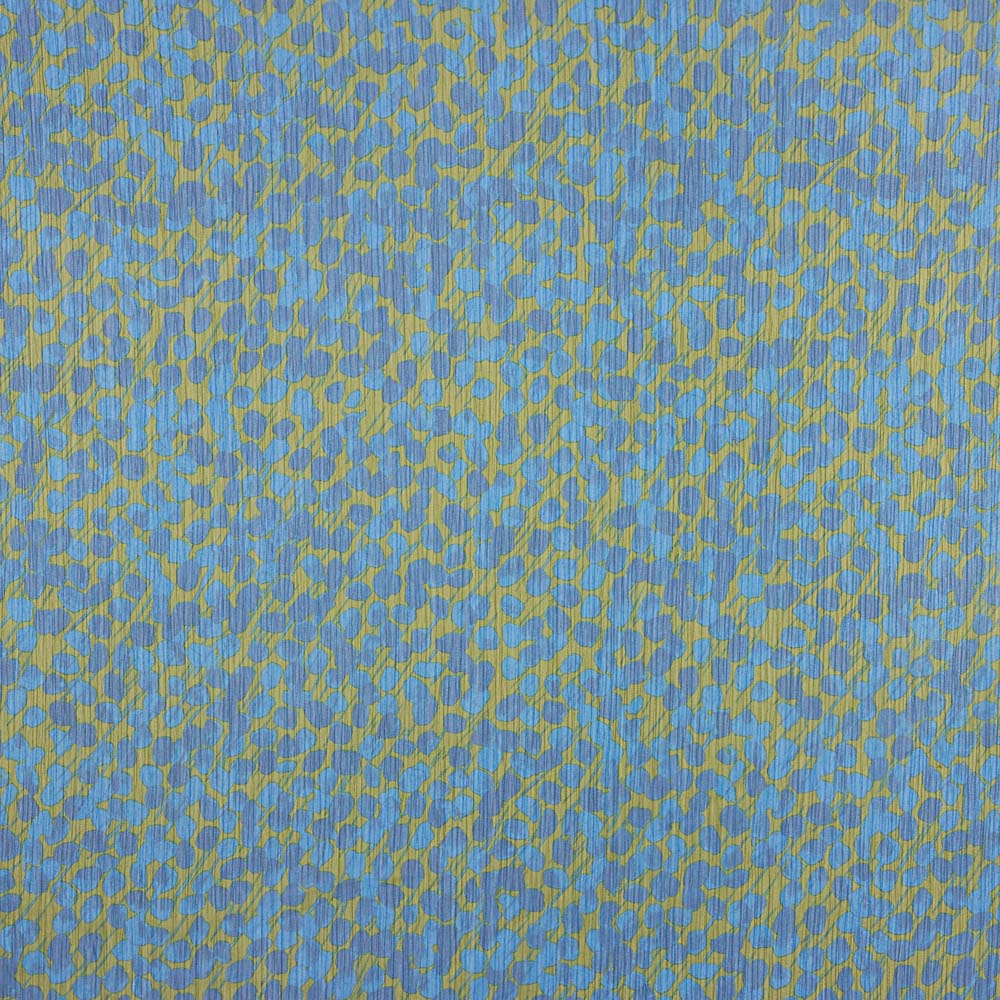 Bambula Polyester Blumen Blau - Ribes y Casals